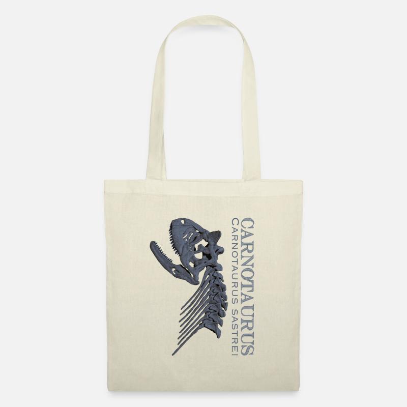 Crâne de Carnotaurus gris - Sac en tissu - nature