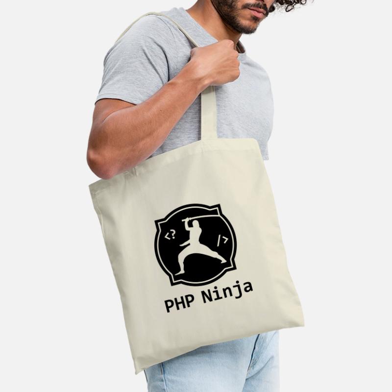 PHP Ninja - Programmeur PHP Coder Nerd Webdesign Sac en tissu