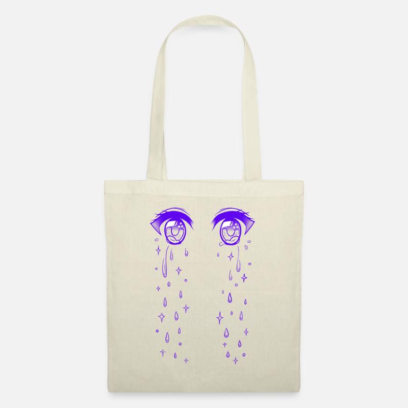 Crying Anime Eyes - Tote Bag - nature