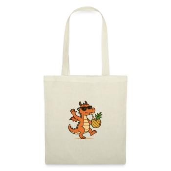 Dragon dansant - Sac en tissu - nature - Devant
