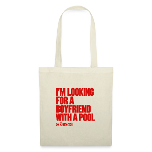 Boyfriend with a pool tote bag