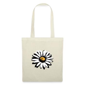 Marguerite jolie stylisée - Sac en tissu - nature - Devant
