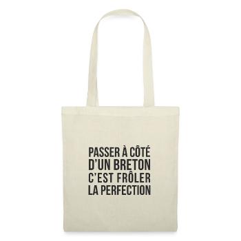 PASSER A COTE D'UN BRETON - Sac en tissu - nature - Devant
