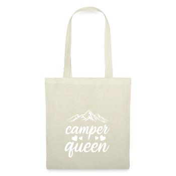 Camping Queen - Stoffbeutel - Natur - Vorne