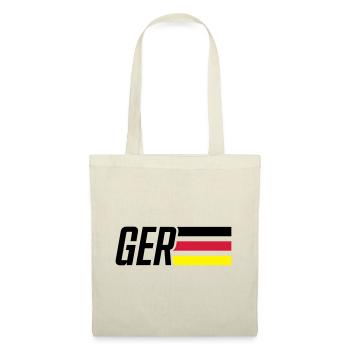 allemagne drapeau allemagne équipe - Sac en tissu - nature - Devant