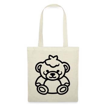 Ours en peluche - Sac en tissu - nature - Devant