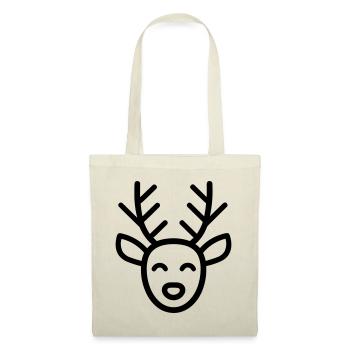Weihnachtsrentiere - Stoffbeutel - Natur - Vorne