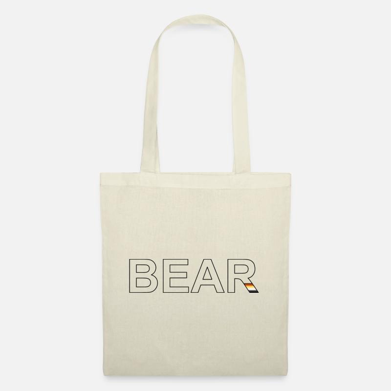 BEAR black - Stoffbeutel - Natur