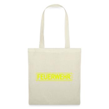FEUERWEHR mit Rahmen - Freiwillige Feuerwehr FW01 - Stoffbeutel - Natur - Vorne