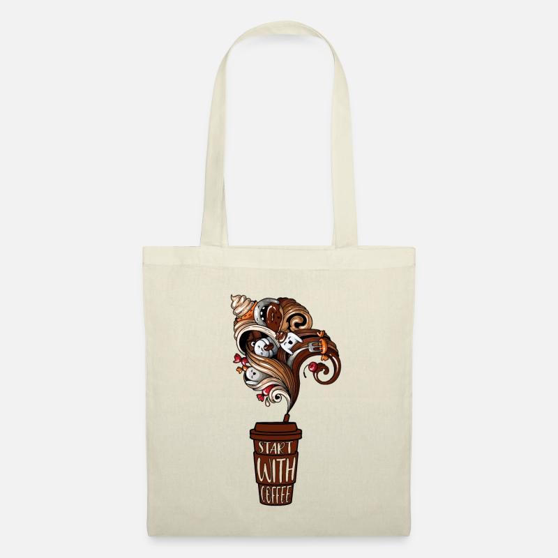 Start with coffee But first coffee - Tote Bag - nature