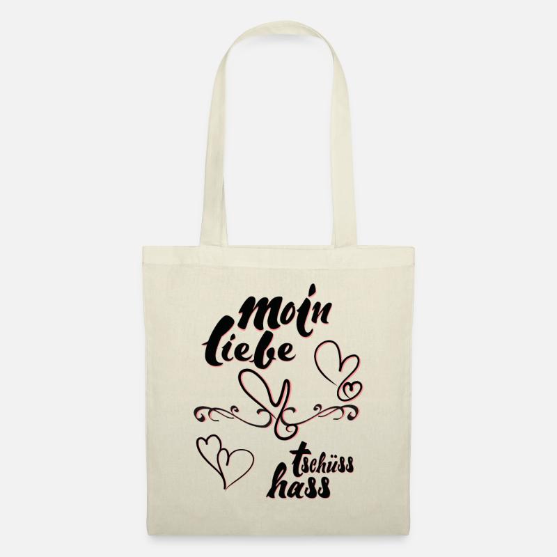 Moin Liebe Tschüss Hass - Stoffbeutel - Natur