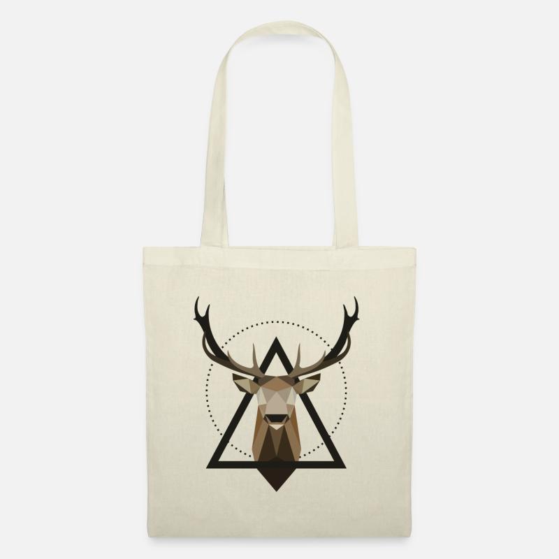 Deer stag geometric - Tote Bag - nature