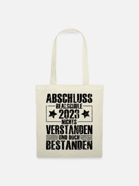 Abschluss 2023 Realschule - Stoffbeutel - Natur