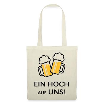 Ein Hoch Auf Uns! Bierkrüge Stoßen An (Bier / 2C) - Stoffbeutel - Natur - Vorne