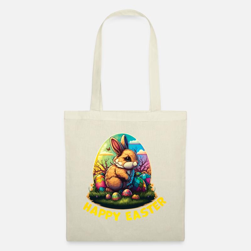 Frohe Ostern - Stoffbeutel - Natur