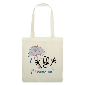 Regen Wetter Comic - Stoffbeutel - Natur - Vorne