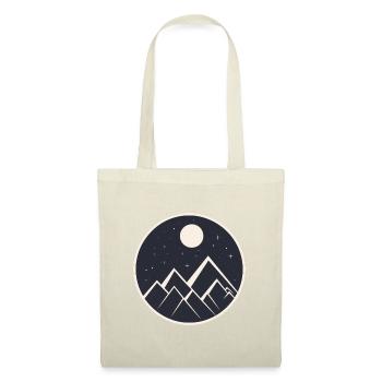 logo de montagne dans la nuit étoilée - Sac en tissu - nature - Devant