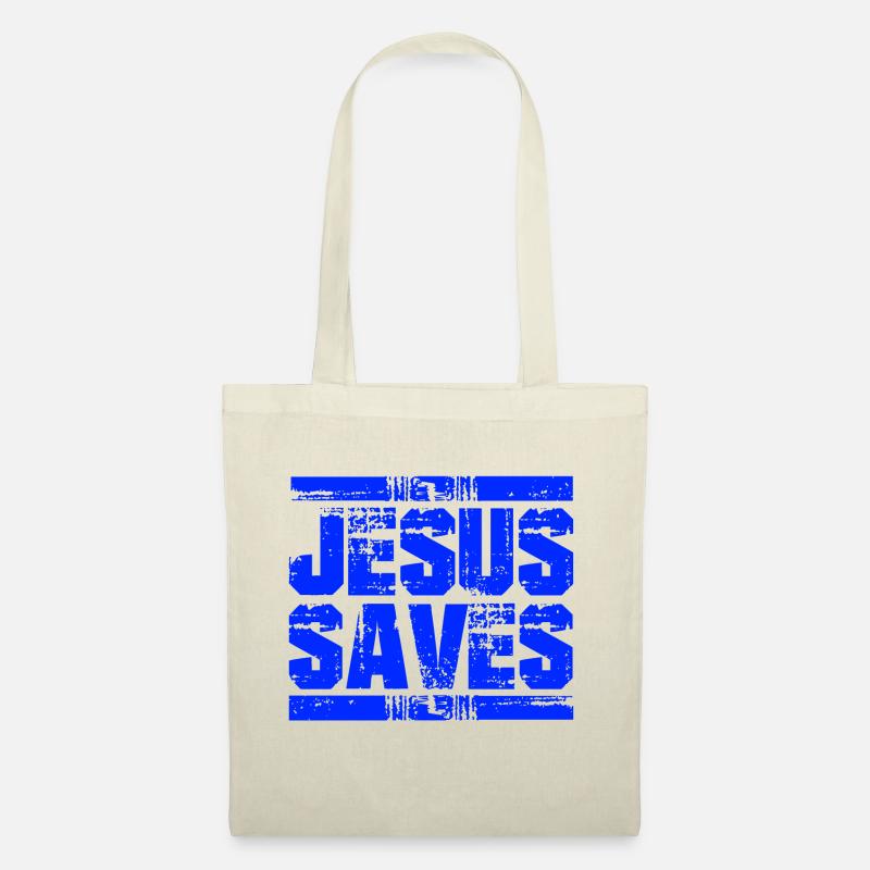 jesus saves - Stoffbeutel - Natur