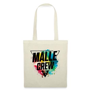 malle crew bunt klecks - Stoffbeutel - Natur - Vorne