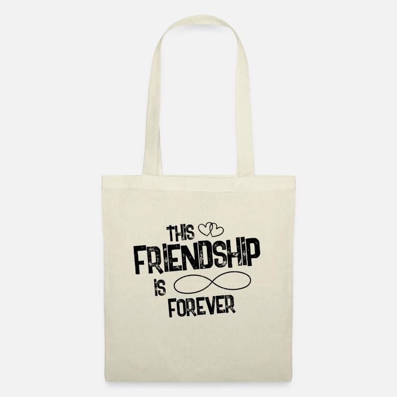 Freundschaft cool freunde - Stoffbeutel - Natur