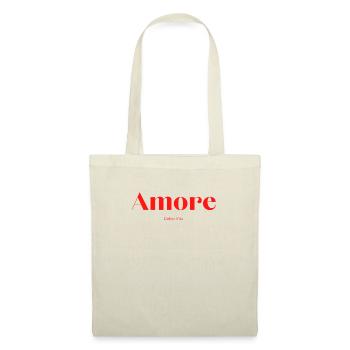 t shirt amore dolce vita cadeau - Sac en tissu - nature - Devant