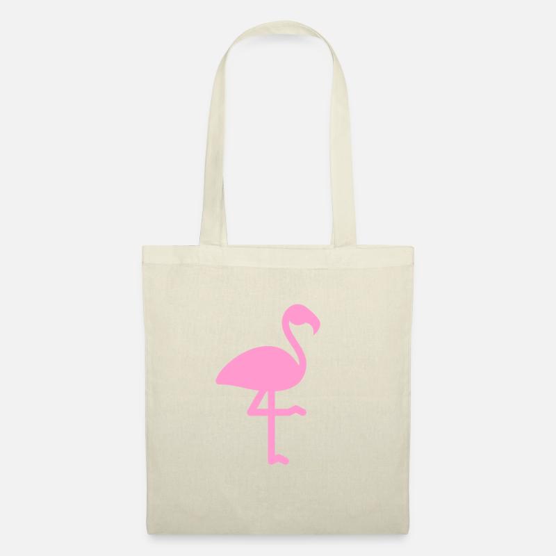 FLAMANT ROSE Geschenkidee und T-Shirt - Stoffbeutel - Natur