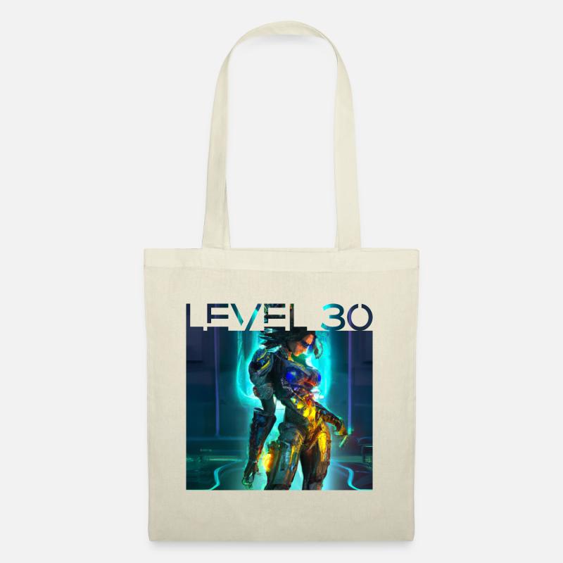 Gaming Heldin - LEVEL 30 - Stoffbeutel - Natur