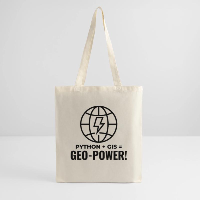 Python GIS Geo-Power Programmierung Geospatial Stoffbeutel