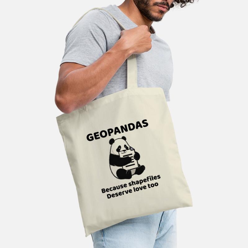 GeoPandas Shapefiles GIS Python Data Love Tote Bag