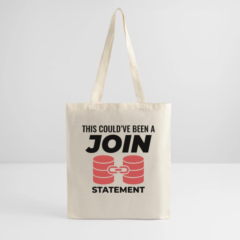 SQL Join Database Statement Programming Data Tote Bag