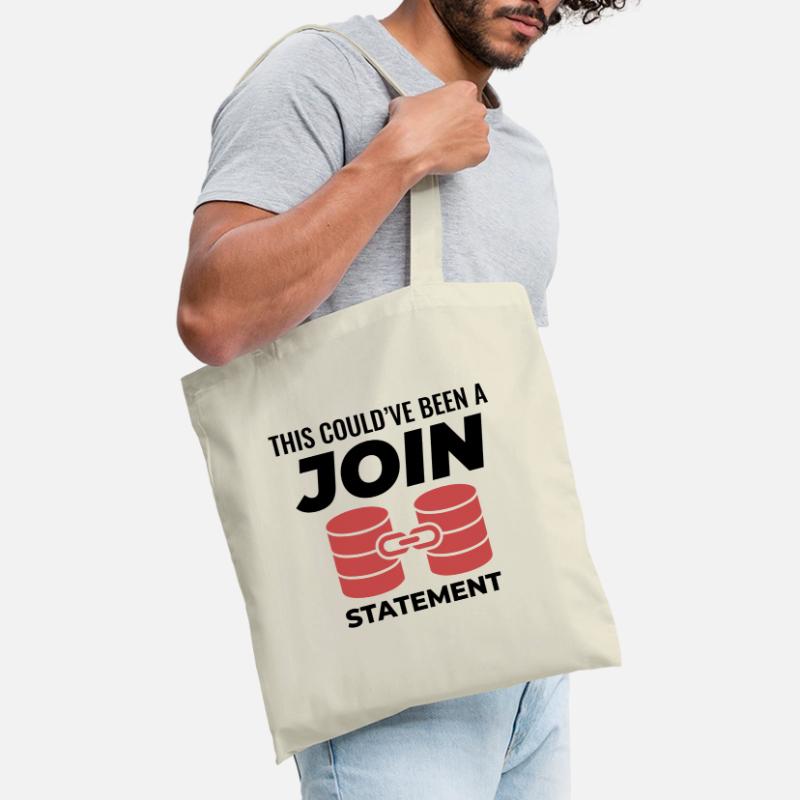 SQL Join Database, instruction de programmation des données Sac en tissu