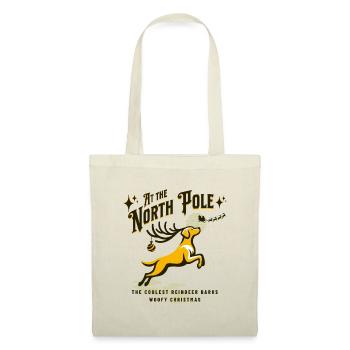 North Pole Magic: The Barking Reindeer Dog - Tote Bag - nature - Front