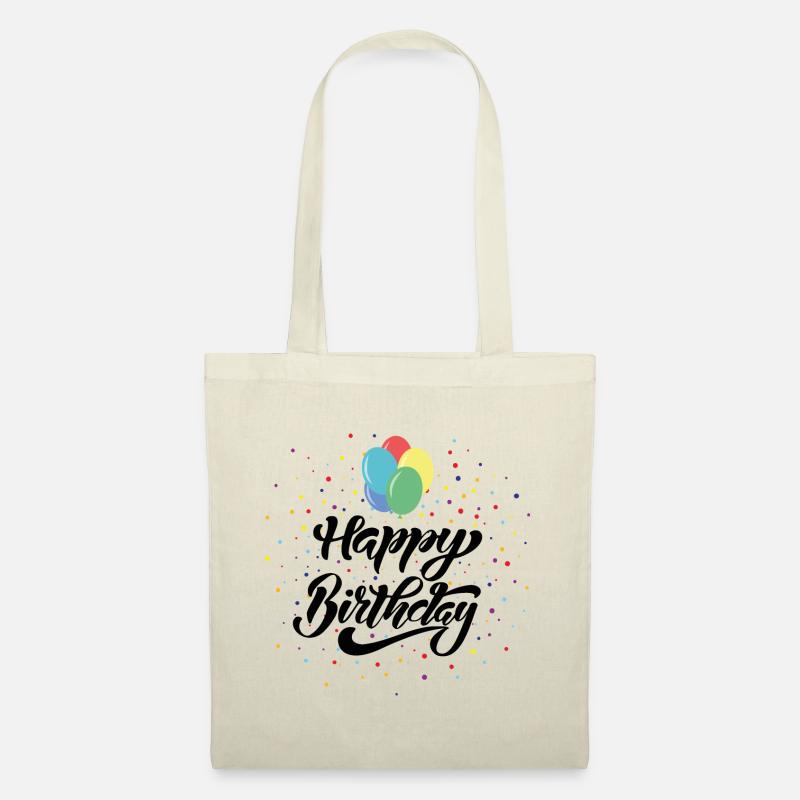 Alles Gute zum Geburtstag - Stoffbeutel - Natur