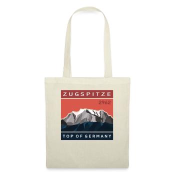 Zugspitze Garmisch Bayern Vintage Low Poly Gipfel - Stoffbeutel - Natur - Vorne