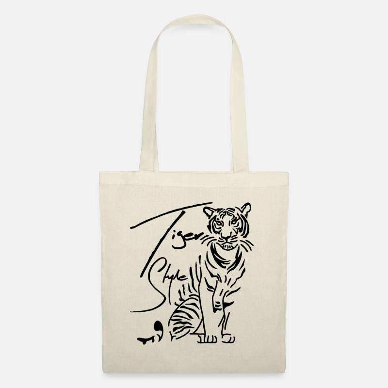 Tiger Style - Tiger Katzen - Stoffbeutel - Natur