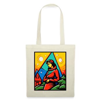 Is this art, the woman from the Alps - Tote Bag - nature - Front