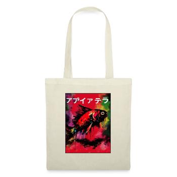 Affiche de poisson japonais - Sac en tissu - nature - Devant