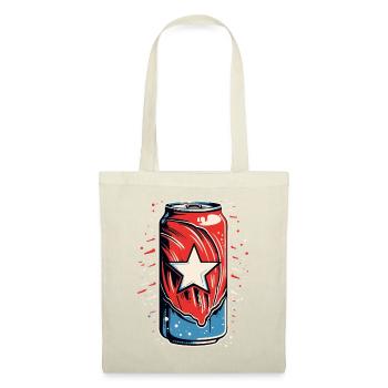 Une étoile et une boîte de conserve - Sac en tissu - nature - Devant