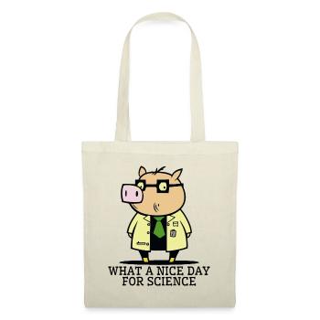 a beautiful day for science, pig - Tote Bag - nature - Front