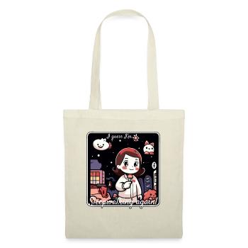 Cute cartoon girl walking in her sleep - Tote Bag - nature - Front