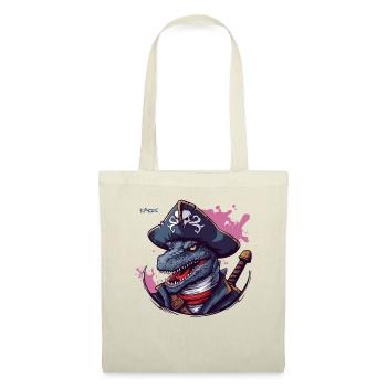 Le Pirate Lézard Dino - Sac en tissu - nature - Devant