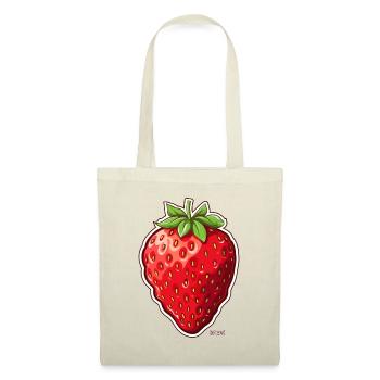 Big, thick, juicy strawberry - Tote Bag - nature - Front