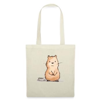 Castor potelé mignon - Sac en tissu - nature - Devant