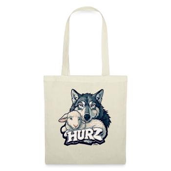 Hurz, der Wolf das Lamm - Stoffbeutel - Natur - Vorne