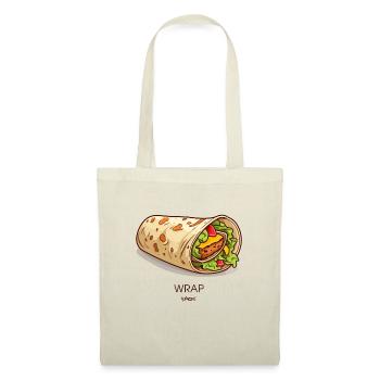 Food Wrap Falaffel Salade Sac à viande - Sac en tissu - nature - Devant