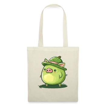 Cute funny avocado pig - Tote Bag - nature - Front