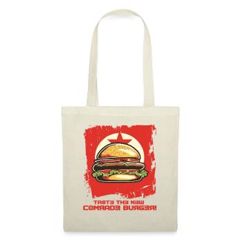 Goûtez au nouveau burger camarade : le fast-food - Sac en tissu - nature - Devant