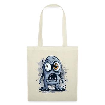 A gloomy, angry, funny gray monster - Tote Bag - nature - Front