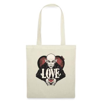 Nosferatu Herz und Vampir Liebe - Stoffbeutel - Natur - Vorne