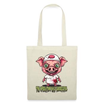Die Operation war erfolgreich, Dr. Schwein - Stoffbeutel - Natur - Vorne
